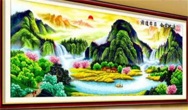 客廳懸掛絲帶繡有哪些好的風(fēng)水（絲帶繡風(fēng)水畫的作用）
