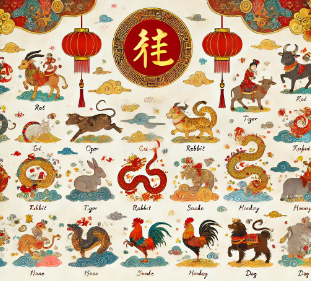 探秘中華文化：十二生肖的排列順序與獨(dú)特象征